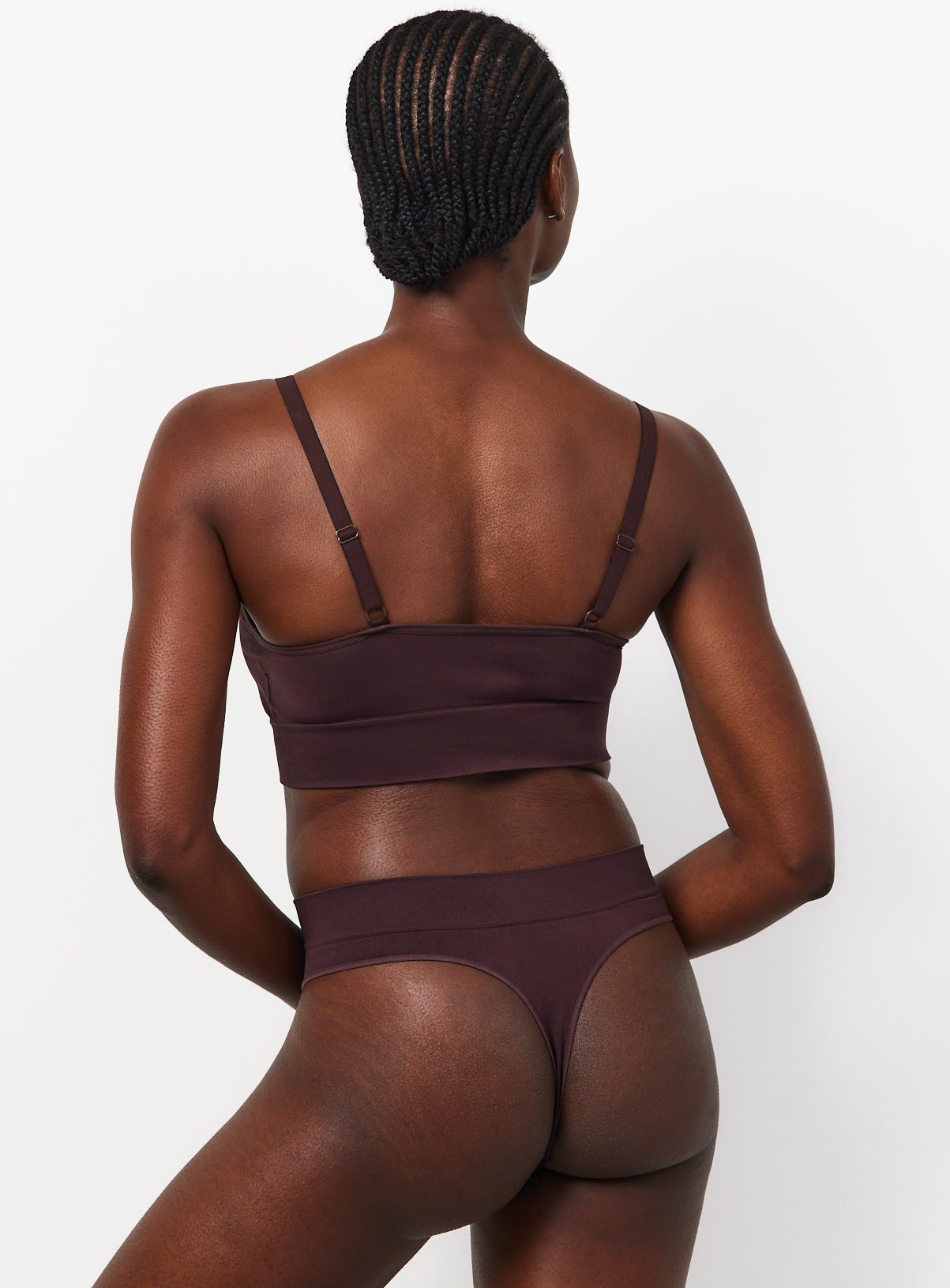 Tonal Brown 3 Pack Seamless Thongs XL - Image 4 thumbnail